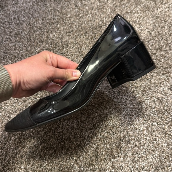 Zara Black Heeled Elegance size 38 or 7.5 US women’s - Picture 4 of 5